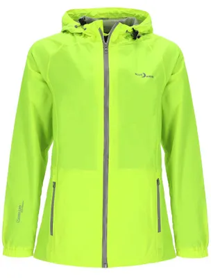 Produktbild von Blue Wave Damen Funktionsjacke Fabienne - Outdoor-Jacke Regenjacke Wander- und Fahrradjacke in Neongelb Größe 42