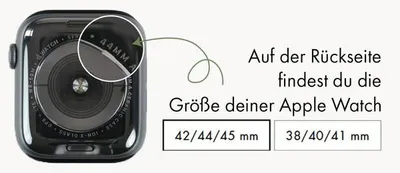 Produktbild von Apple Watch Armband Laimer UB1133-AW44 ROME, Alcantara Lunar Grey für Applewatch Gehäuse 42, 44, 45 und 49 mm