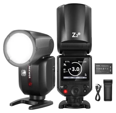 Produktbild von NEEWER Z2-C 2,4G TTL Flash Rundkopf Blitzlicht Speedlite Kompatibel mit Canon, 7