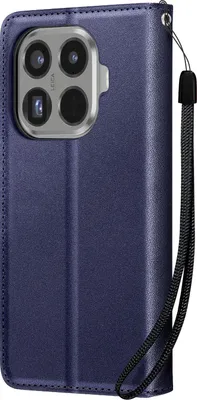 Obrázok produktu pre Avizar, puzdro na peňaženku pre Xiaomi 15T Pro s pútkom a priehradkou na karty, tmavomodré