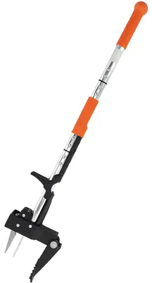 Obrázok produktu pre LUXTOM | Odstraňovač burín, dĺžka 100 cm, s TROMI čeľušťami pre efektívne odstraňovanie burín, pazúry a pedále vyrobené z hrubšieho a kaleného nehrdzavejúcej ocele, záhradné náradie