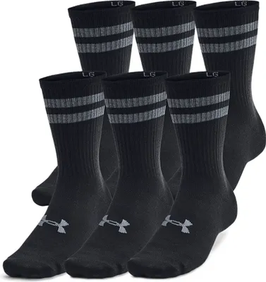 Imagen del producto de Calcetines unisex Under Armour Ua Essential, paquete de 6, modelo 1387058-101, talla XL