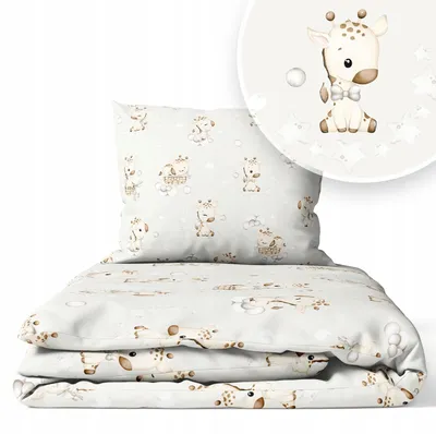 Produktbild von Kinderbettwäsche 90x120 Baumwolle Baby Bettwäsche Set 90x120 + 40x60 Kissenbezug Jungen & Mädchen Kleinkind Bettbezug