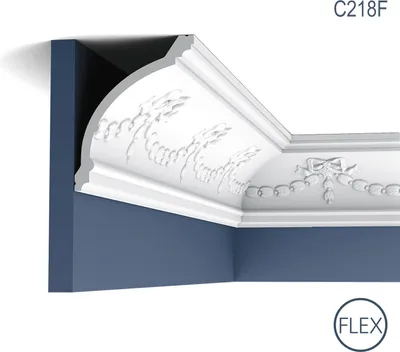 Produktbild von Stuckleiste Orac Decor C218F LUXXUS flexible Zierleiste Eckleiste Dekorprofil Stuckprofil Wand Einrichtungs Leiste 2 Meter