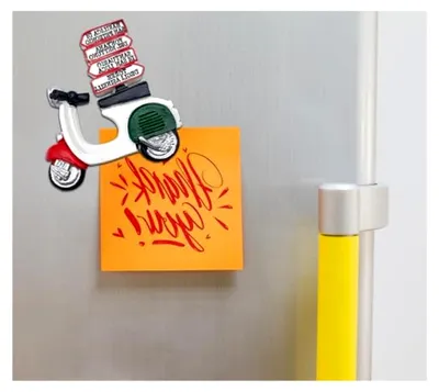 Produktbild von 3D-Kühlschrankmagnet Italienische Flagge, Dekoration für Kühlschrank und Büro