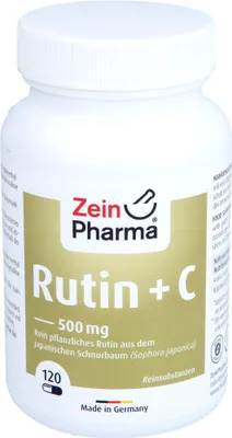 Produktbild von ZeinPharma Rutin 500 mg + Vitamin C Kapseln, 120 St. Kapseln