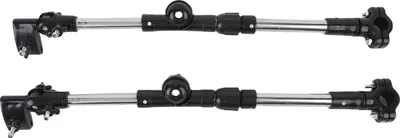 Produktbild von 2 Stück Universal-Kinderwagen-Regenschirmhalter, Klemme, Fahrradbefestigung, Lenker, höhenverstellbar mit Schraubenschlüssel