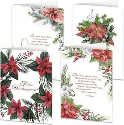 Produktbild von 4er-Set Grußkarten »Segensreiche Weihnachtszeit«
