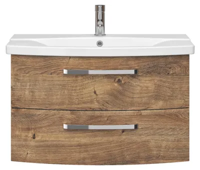 Produktbild von Pelipal Serie 4010 Waschtisch mit Unterschrank 4010.0800069 Eiche Ribbeck quer NB 84 cm