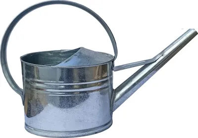 Produktbild von Zinkgießkanne Gießkanne 5L 8L 10L 12L Blumengießkanne Metall feuerverzinkt Zink Silber für Innen- und Außenbereich (8 L)