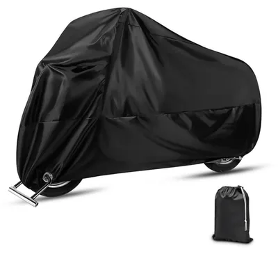 Zdjęcie produktu dla Wodoodporna, uniwersalna osłona motocyklowa do skuterów i motocykli, wymiary 245x105x125 cm, ochrona przed promieniowaniem UV i kurzem