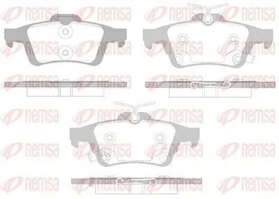 Produktbild von REMSA Bremsbeläge Satz Hinten Bremsklötze für FORD FOCUS III Turnier 0842.12