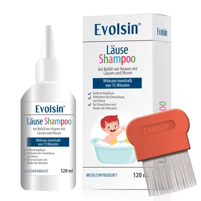 Image de Shampooing anti-poux Evolsin avec peigne anti-poux 120 ml