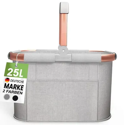 Imagen del producto de Cesta de compras grande con asa, con una capacidad de 25 litros