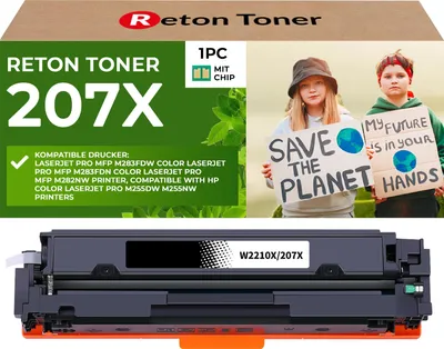 Produktbild von Fachgerecht aufbereitet HP 207X W2210X Toner HP-CHIP wiederverwendet]