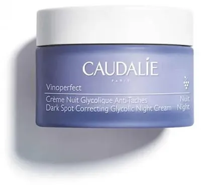 Imagen del producto de Caudalie Vinoperfect, crema nocturna con ácido glicólico, anti-manchas, 50 ml