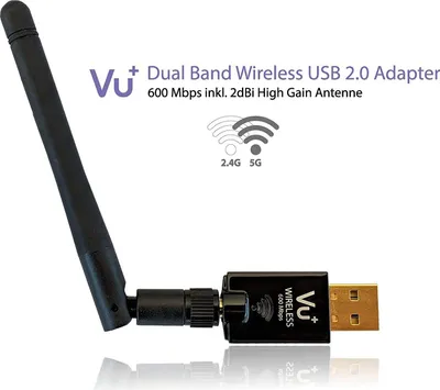 Image de Adaptateur USB 2.0 Dual Band Wireless 600 Mbps avec antenne (Adaptateur WLAN, USB 2.0, Dual Band, Wi-Fi, 600 Mbps, Antenne)