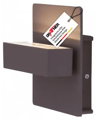 Produktbild von Grafner Aluminium Außenleuchte dunkelgrau incl. Leuchmittel Wandlampe eckig Aussenlampe mit Leuchtmodul