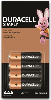 Produktbild von Duracell LR03 Einwegbatterie AAA Alkali 4x4