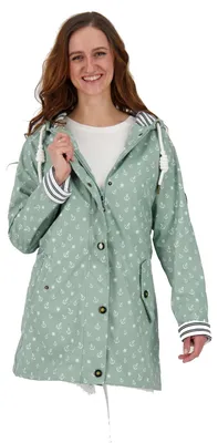 Produktbild von Ankerglut Friesennerz Damen Regenjacke Wasserdicht mit Kapuze, Regenmantel Wette