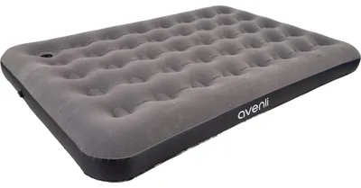 Produktbild von Avenli Luftmatratze Camping CloudCoil grau eingebaute Fußpumpe 191x137x22cm
