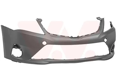 Produktbild von VAN WEZEL Stoßstange Stoßfänger für TOYOTA AVENSIS Station Wagon (ZRT27, ADT27) Glatt Schwarz 5421570