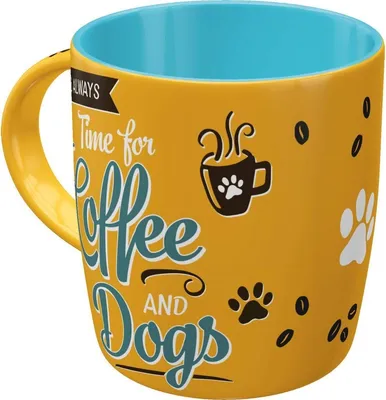 Produktbild von Nostalgic-Art - Kaffeetasse - Pfotenschild - Coffee and Dogs