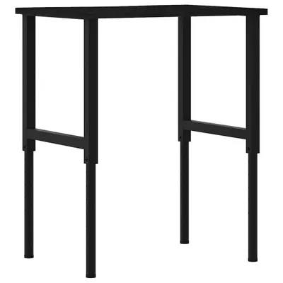 Obrázok produktu pre vidaXL Pracovný stôl tmavohnedý 80x60x(71,5-98) cm dubový masív