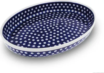 Produktbild von Bunzlauer Keramik Auflaufform oval groß 35,5x27x6,5 cm Design 42
