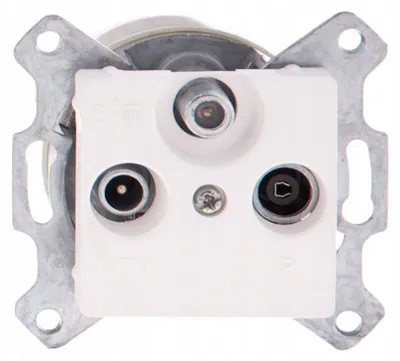 Produktbild von Legrand Cariva Antennendose RTV-SAT Durchgang Weiß 773636