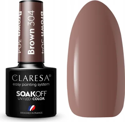 Zdjęcie produktu dla CLARESA Lakier hybrydowy BROWN 304 -5g