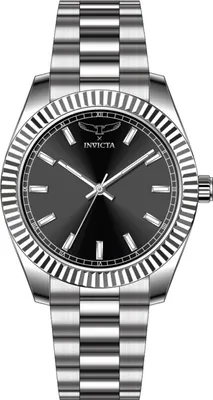 Obrázok produktu pre Invicta Specialty 69014 Pánske Hodinky - Quartz Hnací Mechanizmus - Nerezová Oceľ s Čiernym Ciferníkom - 40 mm