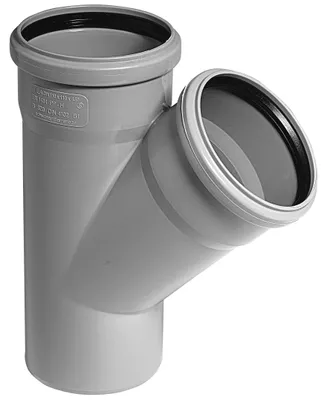 Produktbild von Odbočka jednoduchá Osma HTEA 45° DN 125 x 125 šedá