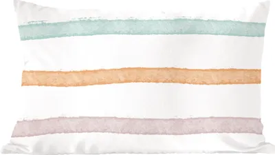 Produktbild von MuchoWow® Zierkissen Sofakissen Wohnzimmer Dekokissen 50x30 cm Linie - Pastell - Regenbogen - Muster - Wohnzimmerdekoration - Polster mit Photo