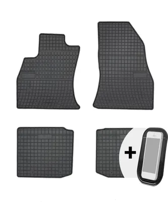 Image de Tapis de sol en caoutchouc Tapis de sol pour voiture Jeu de 4 pièces - convient à la Fiat 500L à partir de 2012
