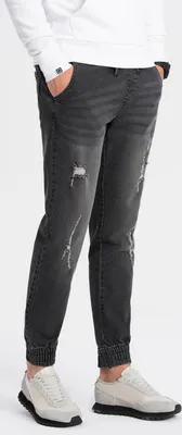 Produktbild von Ombre Clothing Denim-Hosen für Männer Valmaer schwarz L