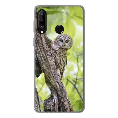 Produktbild von MuchoWow® Handyhülle Schutzhülle Hülle für Huawei P30 Lite Eule - Wald - Licht Silikon Softcase Handy Hülle - Handyhülle