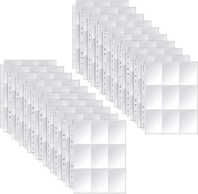 Produktbild von Sammelkarten Hüllen, Transparent Sammelhüllen, 720 Pockets Sammelkarten, Doppelseitiges Leere Sammelmappe, Sammelkartenzubehör für Sammeln