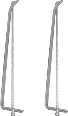 Image de Alberts 215484 Ancre de tempête avec broche de terre, galvanisé à chaud, hauteur totale : 637 mm, set de 2 pièces