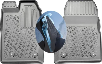 Produktbild von Z511695 TPE-Gummifußmatten kompatibel mit  Ford Tourneo Custom L1 Frontantrieb  Kleinbus  2012- 1. Sitzreihe, für manuelles Schaltgetriebe vorgesehen