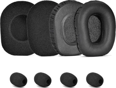 Productafbeelding van defean zwarte oorkussens voor VXI BlueParrott B350-XT 203475, BlueParrott 203479 B350-XT ruisonderdrukkende headset