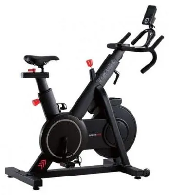 Produktbild von Spinbike mit magnetischem Bremssystem – 20 kg Schwungrad – Edelstahl – Schwarz – Indoor-Fahrrad