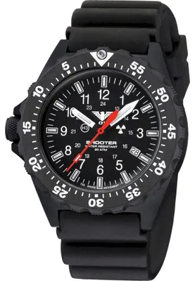 Produktbild von KHS - Armbanduhr - Shooter MKII mit Taucherband Schwarz - KHS.SH2HC.DB