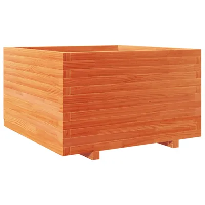Produktbild von Pflanzkübel Wachsbraun 80x80x49,5 cm Massivholz Kiefer