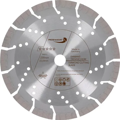 Obrázek produktu pro PRODIAMANT Diamantový řezací kotouč 230 mm beton / žula Turbo BG013