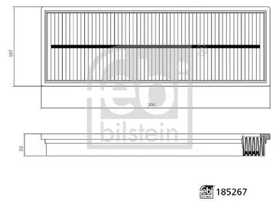 Produktbild von FEBI BILSTEIN 185267 Innenraumfilter Pollenfilter