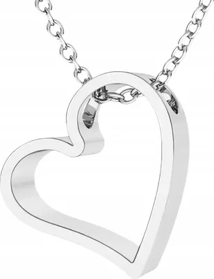 Image de Collier en argent en forme de cœur entrelacé, forme d'amour, ARGENT 925