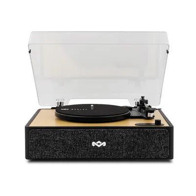 House of Marley EM-JT400-SB Plattenspieler mit Staubschutzhaube und Bambusoberfläche