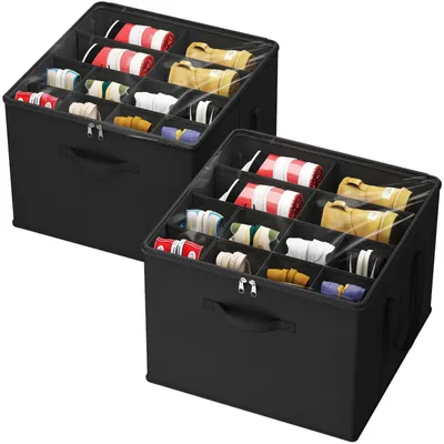 Obrázek produktu pro Organizér na boty, sada 2 kusů, pro 16 párů, úsporné úložné boxy na boty