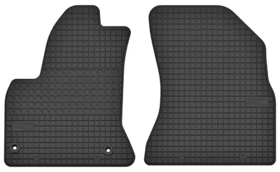 Produktbild von Gummi-Fußmatten Vorne für Citroen C4 Picasso I 2006-2013 (Minivan) – 2-tlg, Schwarz, passgenau – Wielganizator SolidTread